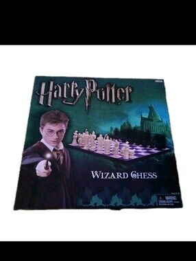 Vintage 2002 Harry Potter Wizard Chess Set by NECA - Complete with Original Box